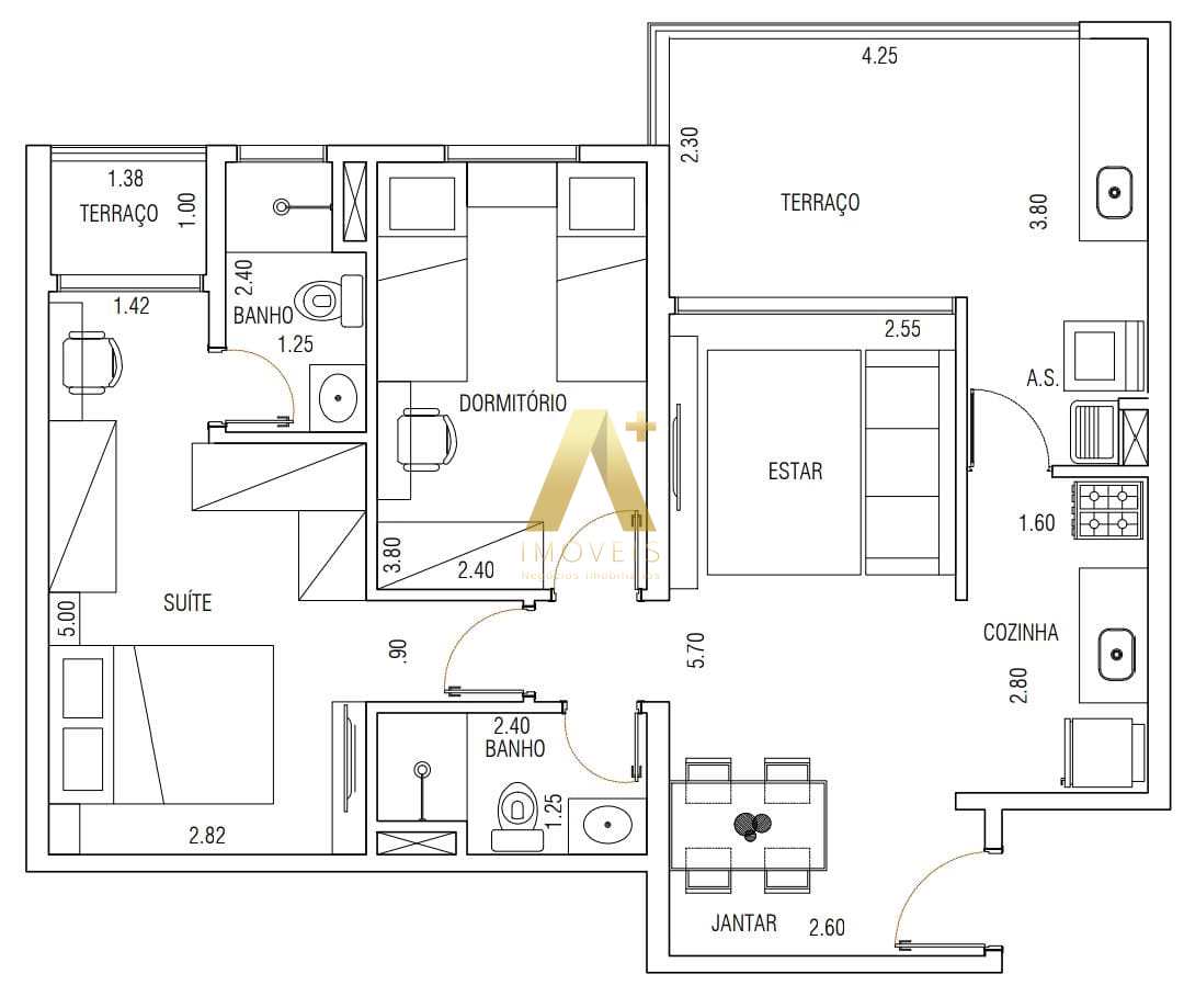 Apartamento à venda com 2 quartos, 73m² - Foto 22