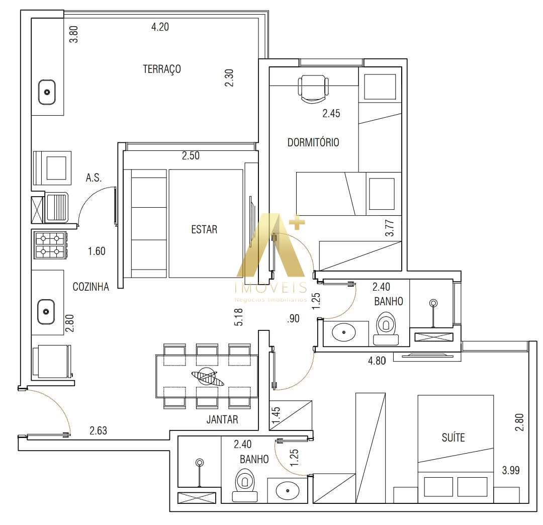 Apartamento à venda com 2 quartos, 71m² - Foto 22