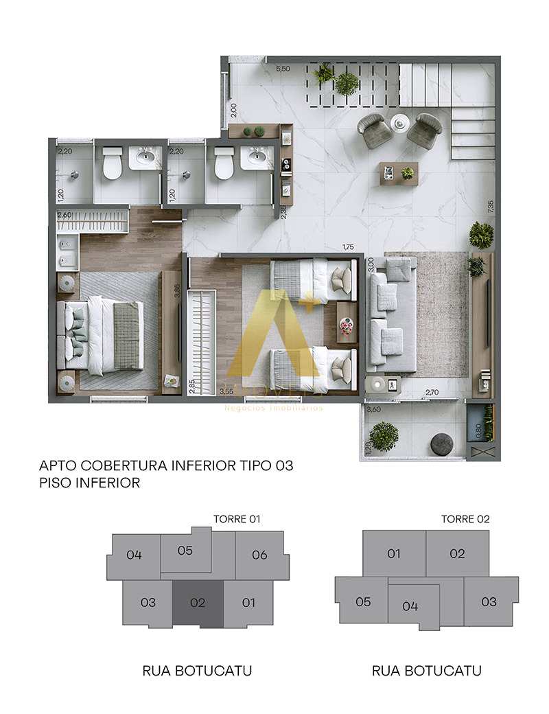 Cobertura à venda com 3 quartos, 135m² - Foto 23