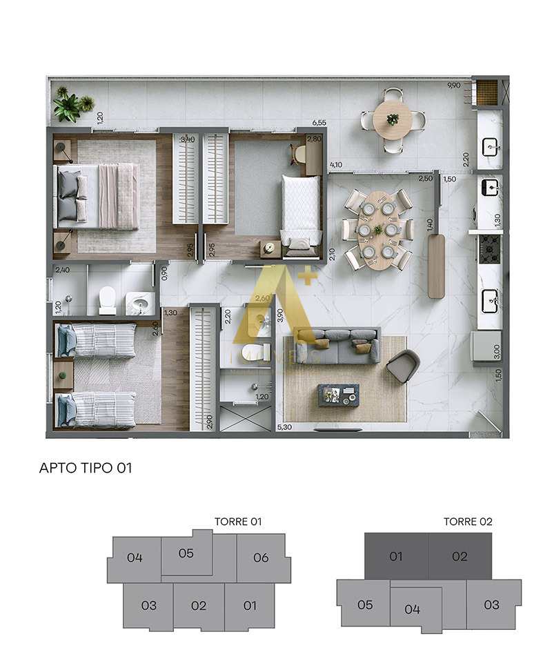 Apartamento à venda com 3 quartos, 84m² - Foto 22