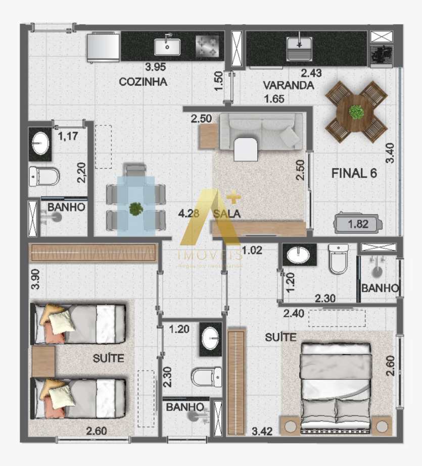 Apartamento à venda com 2 quartos, 65m² - Foto 24