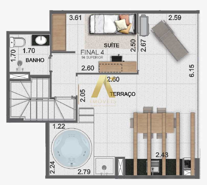 Cobertura à venda com 1 quarto, 107m² - Foto 25