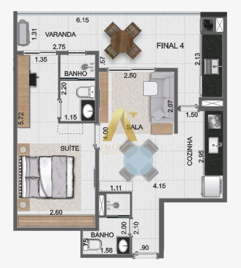 Apartamento à venda com 1 quarto, 52m² - Foto 24