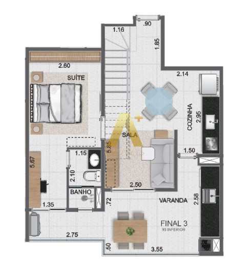 Cobertura à venda com 2 quartos, 105m² - Foto 26