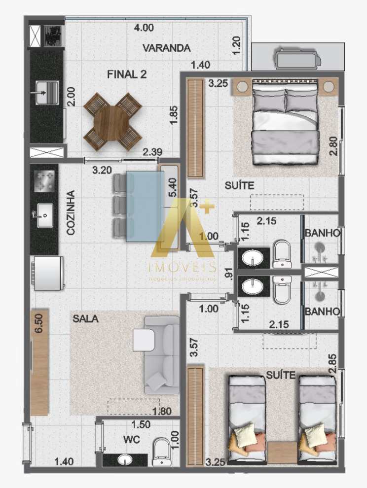 Apartamento à venda com 2 quartos, 65m² - Foto 24