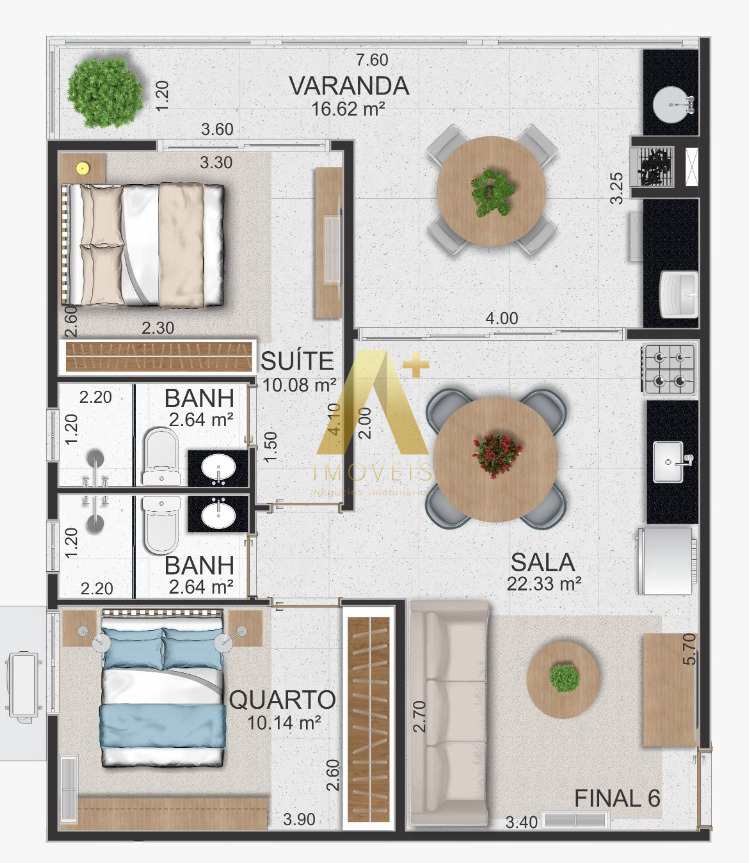 Apartamento à venda com 2 quartos, 73m² - Foto 11