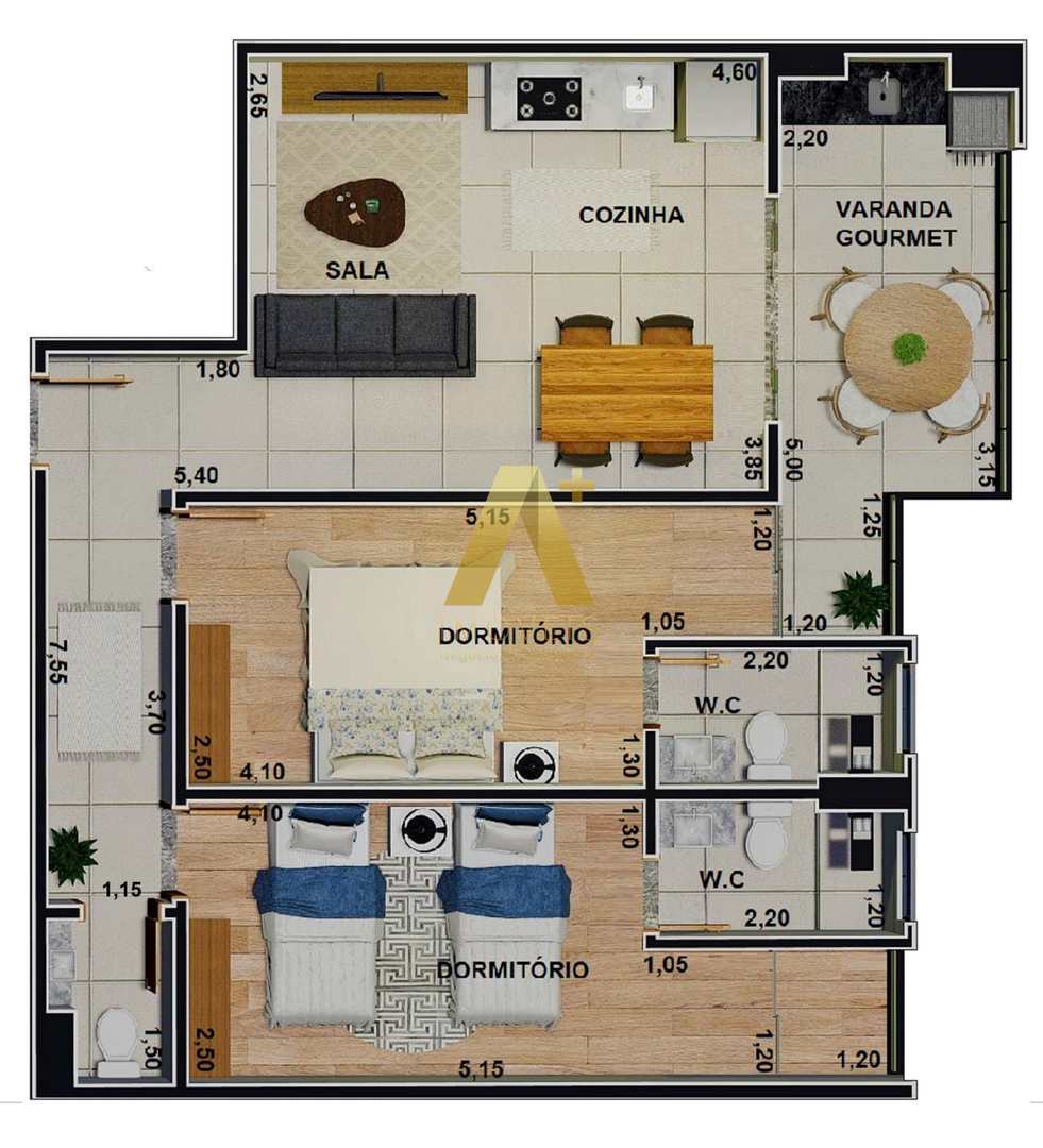 Apartamento à venda com 2 quartos, 72m² - Foto 12