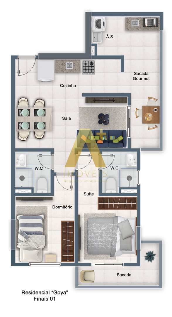 Apartamento à venda com 2 quartos, 66m² - Foto 13