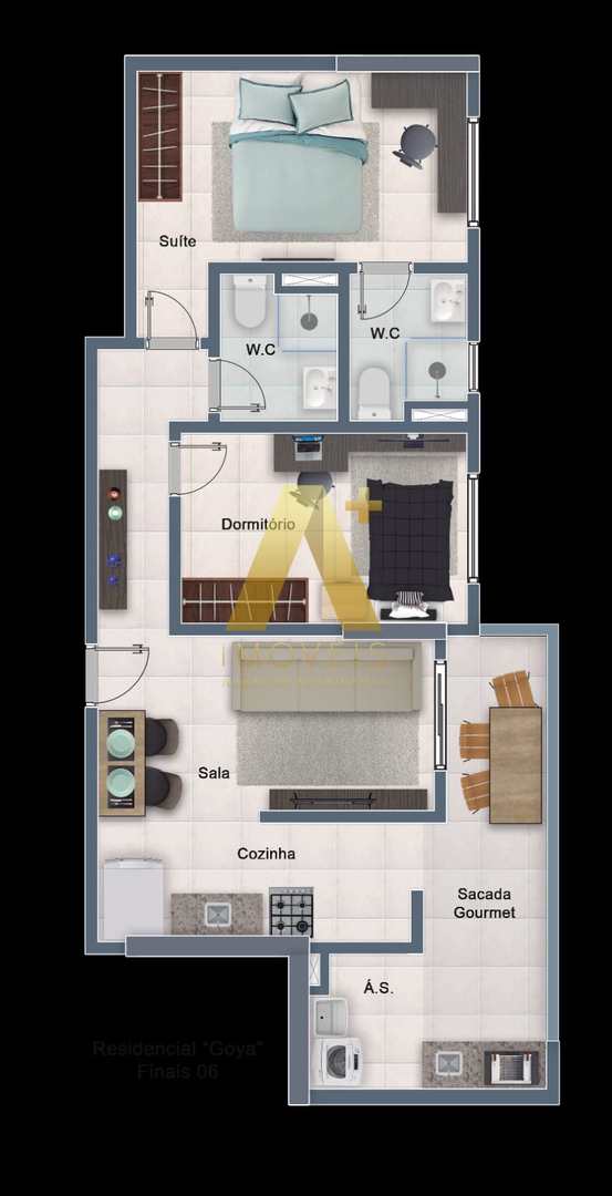 Apartamento à venda com 2 quartos, 63m² - Foto 13