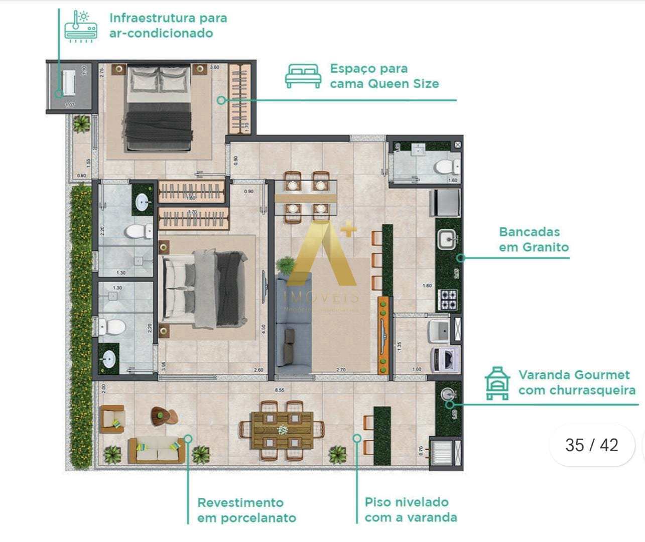 Apartamento à venda com 2 quartos, 84m² - Foto 8