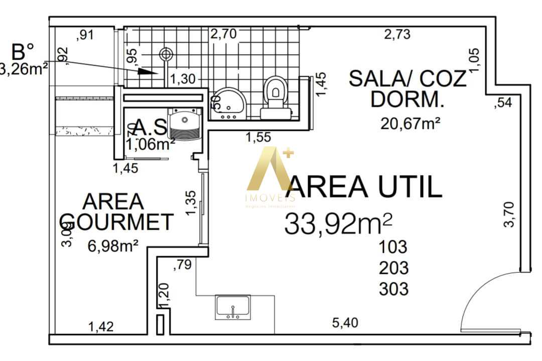 Flat/Apart Hotel à venda com 1 quarto, 33m² - Foto 20