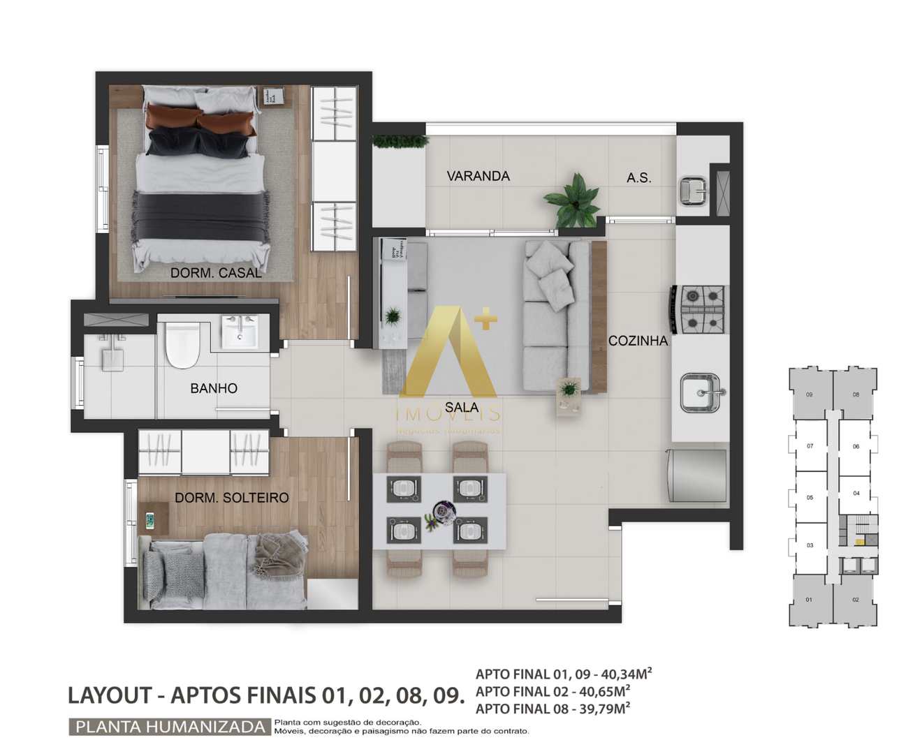 Apartamento à venda com 2 quartos, 40m² - Foto 16