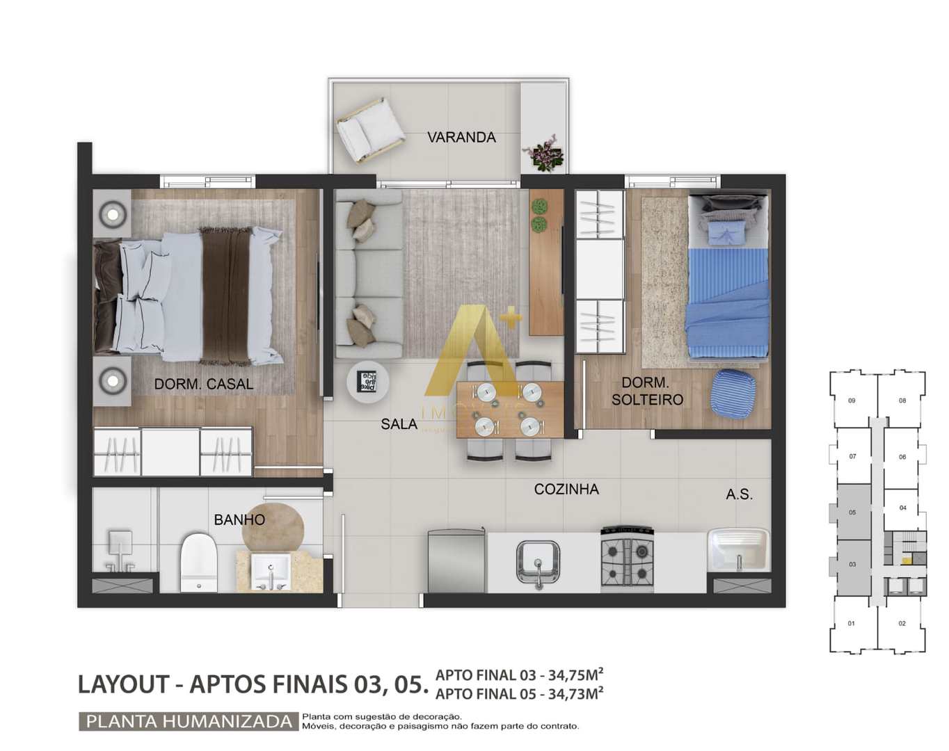 Apartamento à venda com 2 quartos, 34m² - Foto 16