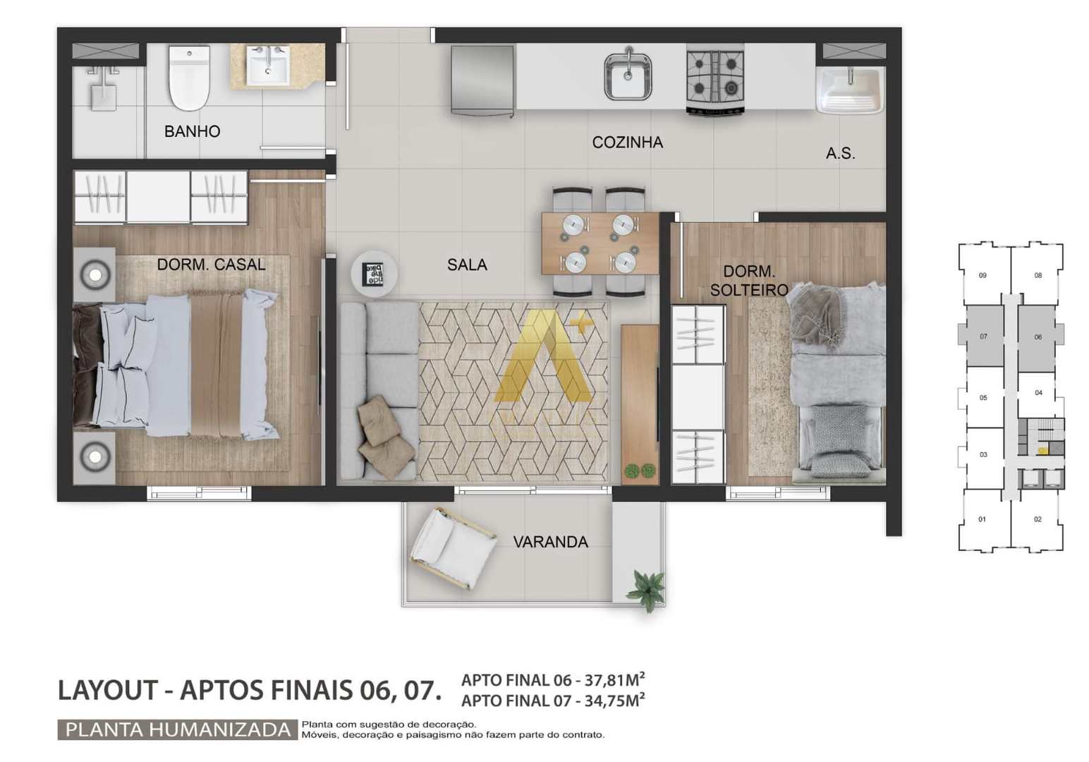 Apartamento à venda com 2 quartos, 37m² - Foto 16