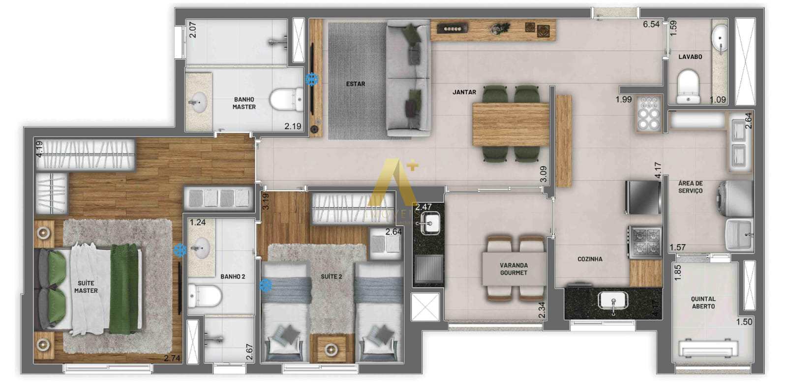 Apartamento à venda com 2 quartos, 81m² - Foto 21