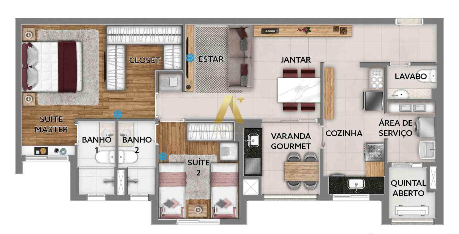 Apartamento à venda com 2 quartos, 84m² - Foto 20