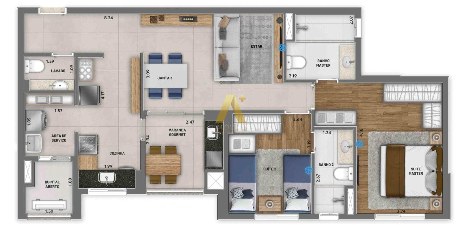 Apartamento à venda com 2 quartos, 81m² - Foto 21