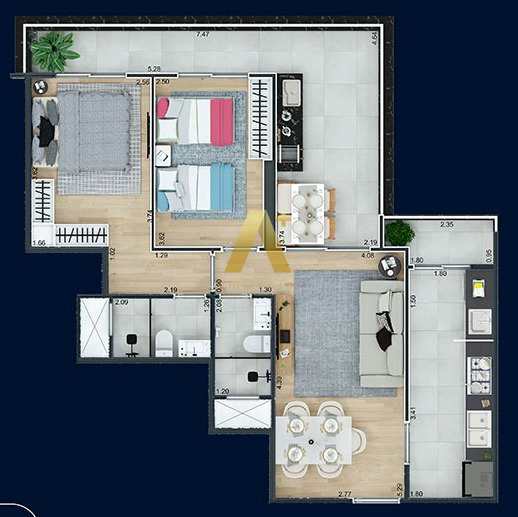 Apartamento à venda com 2 quartos, 74m² - Foto 23