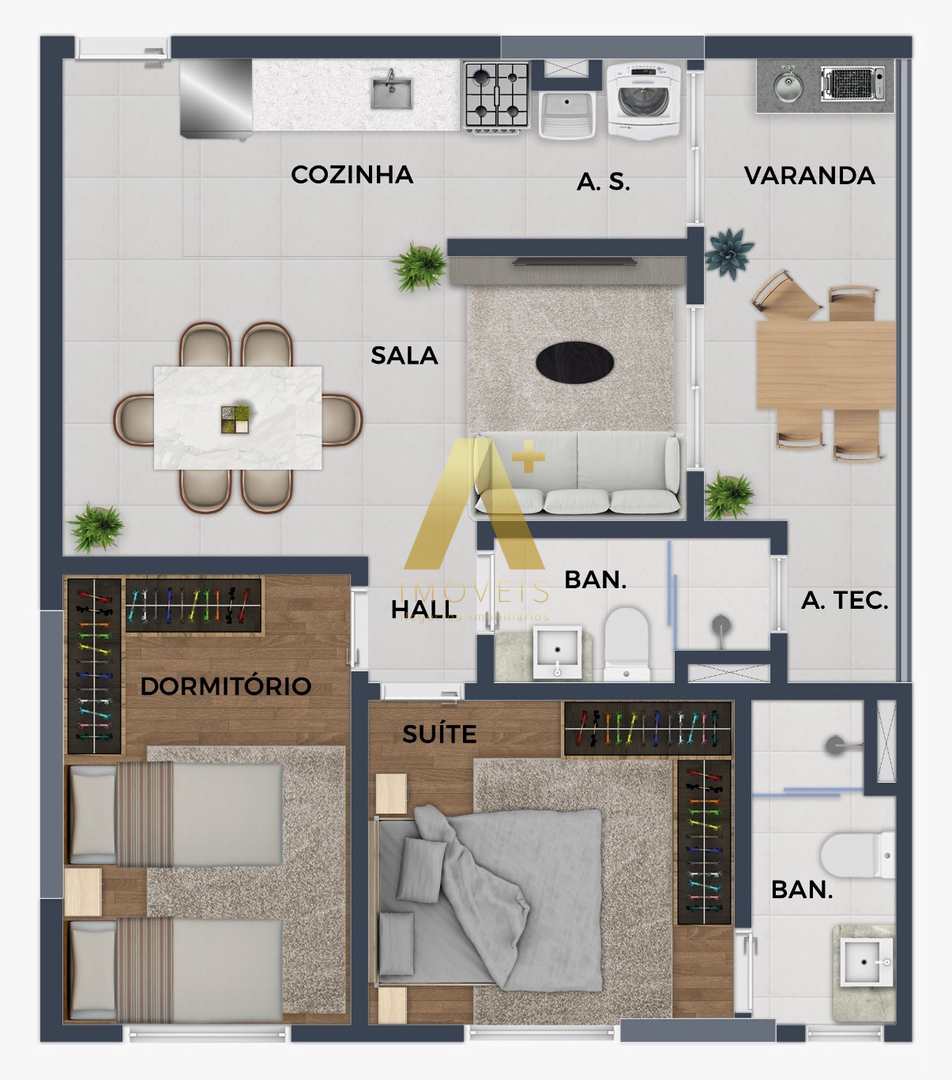 Apartamento à venda com 2 quartos, 59m² - Foto 16