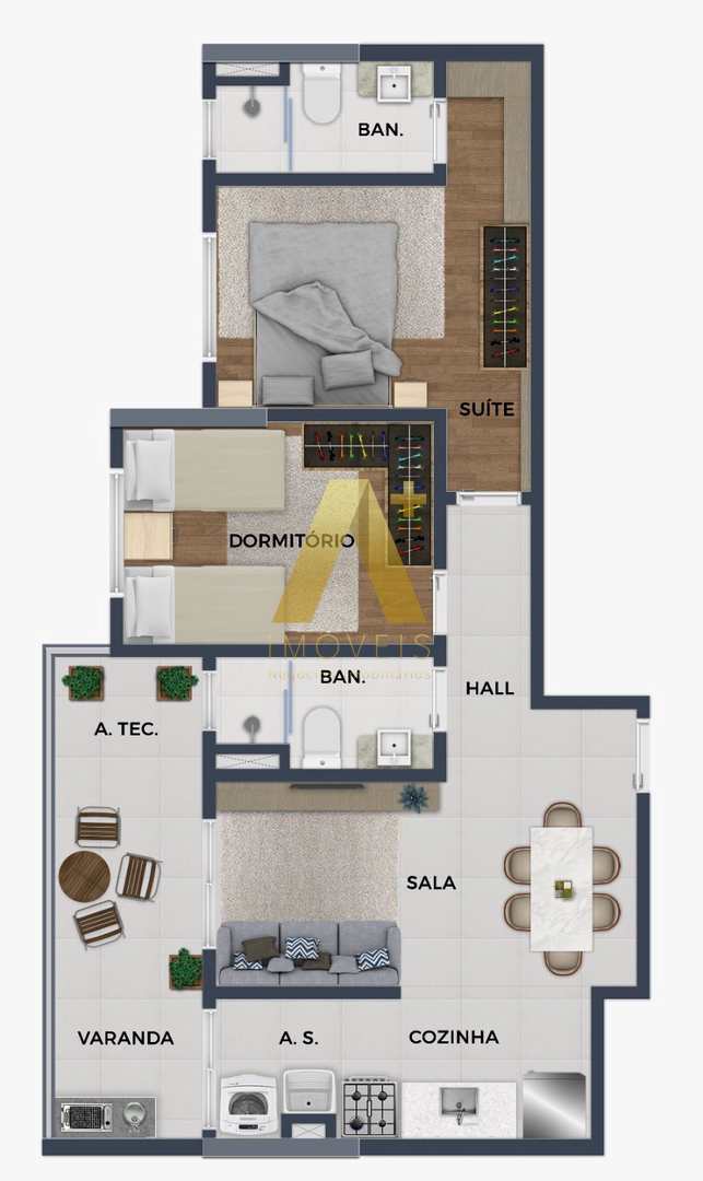 Apartamento à venda com 2 quartos, 60m² - Foto 16