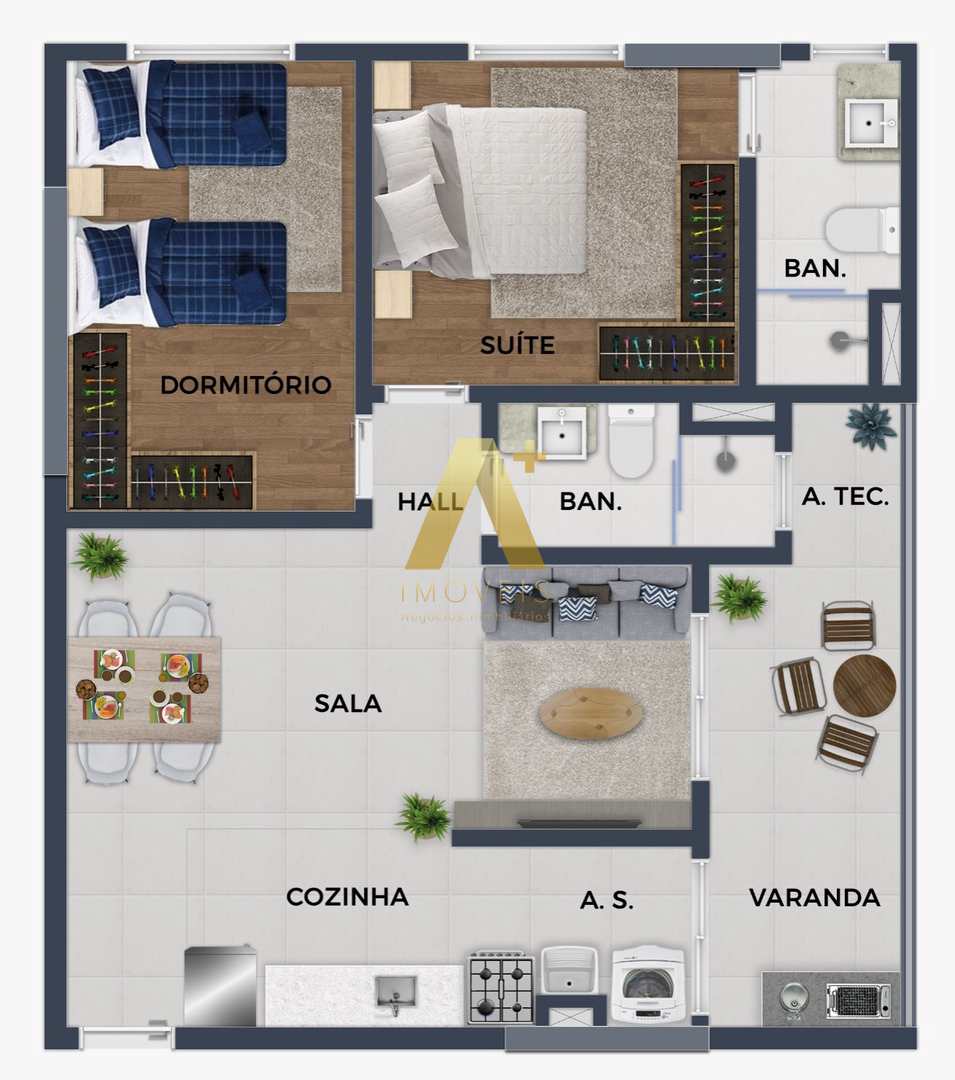 Apartamento à venda com 2 quartos, 69m² - Foto 17