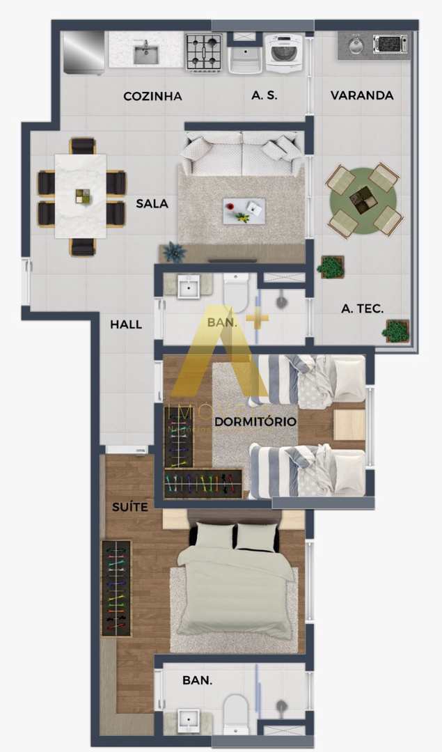 Apartamento à venda com 2 quartos, 70m² - Foto 16