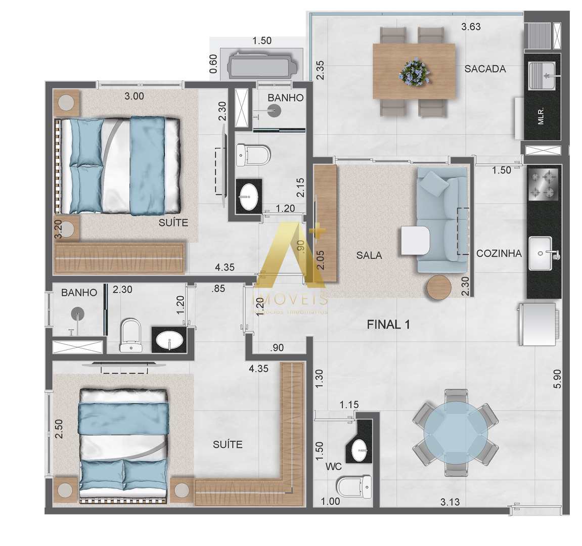 Apartamento à venda com 2 quartos, 73m² - Foto 23