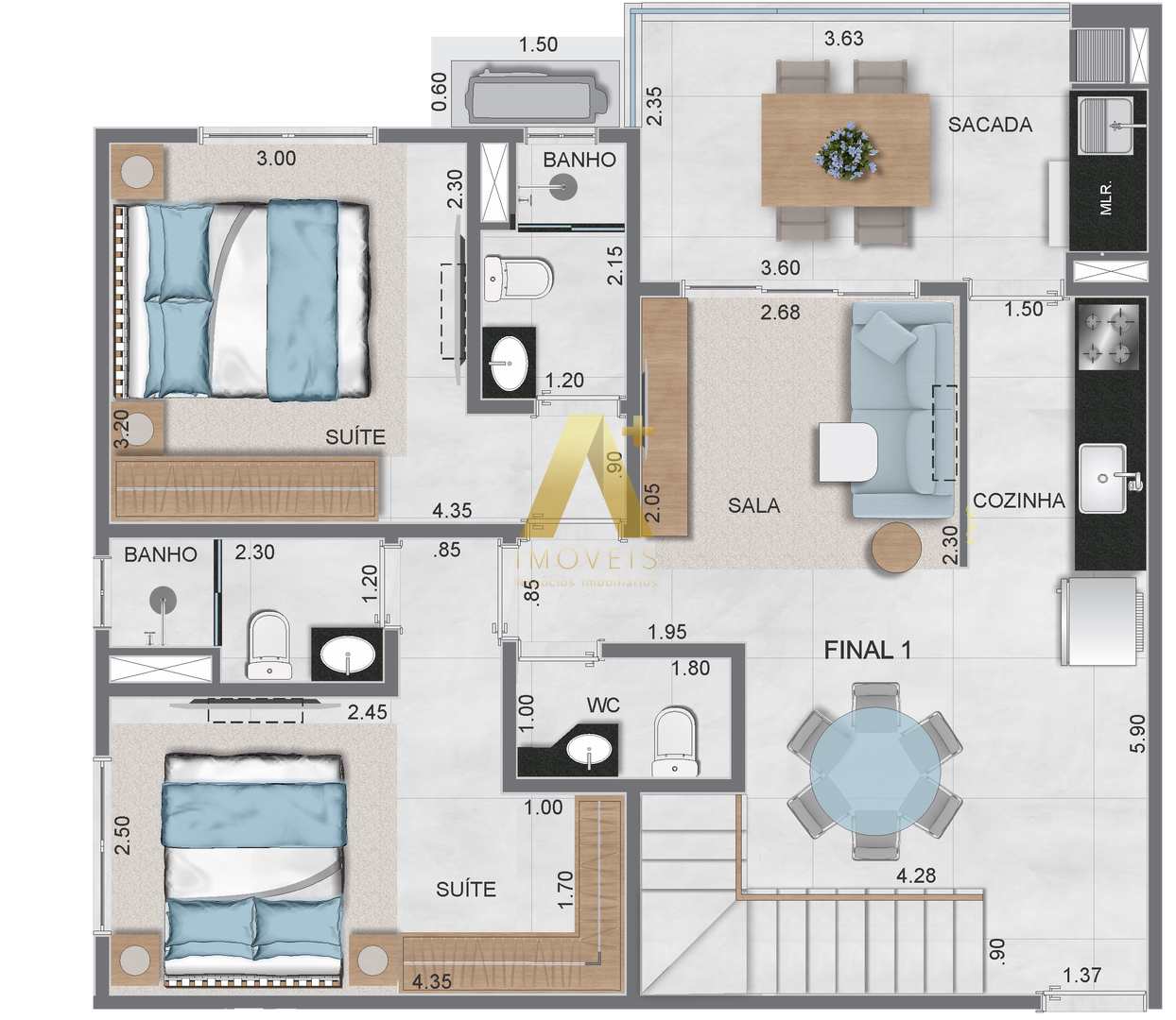 Apartamento à venda com 3 quartos, 146m² - Foto 24