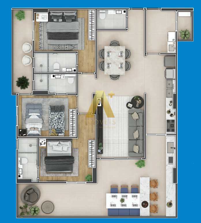 Apartamento à venda com 3 quartos, 136m² - Foto 22