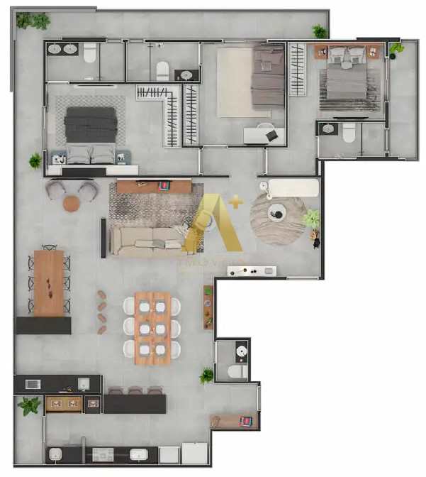 Apartamento à venda com 3 quartos, 154m² - Foto 21