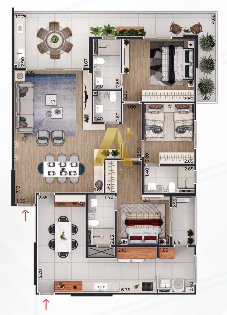 Apartamento à venda com 3 quartos, 149m² - Foto 24