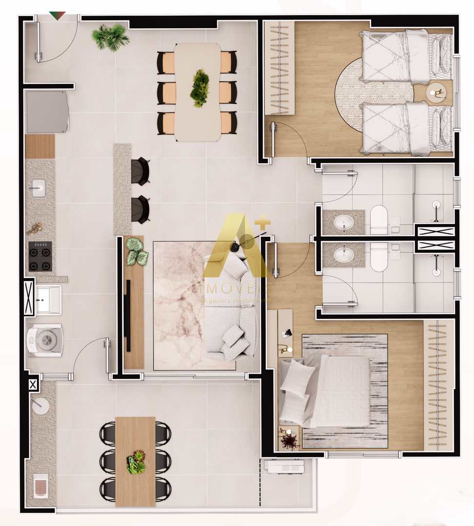 Apartamento à venda com 2 quartos, 83m² - Foto 5