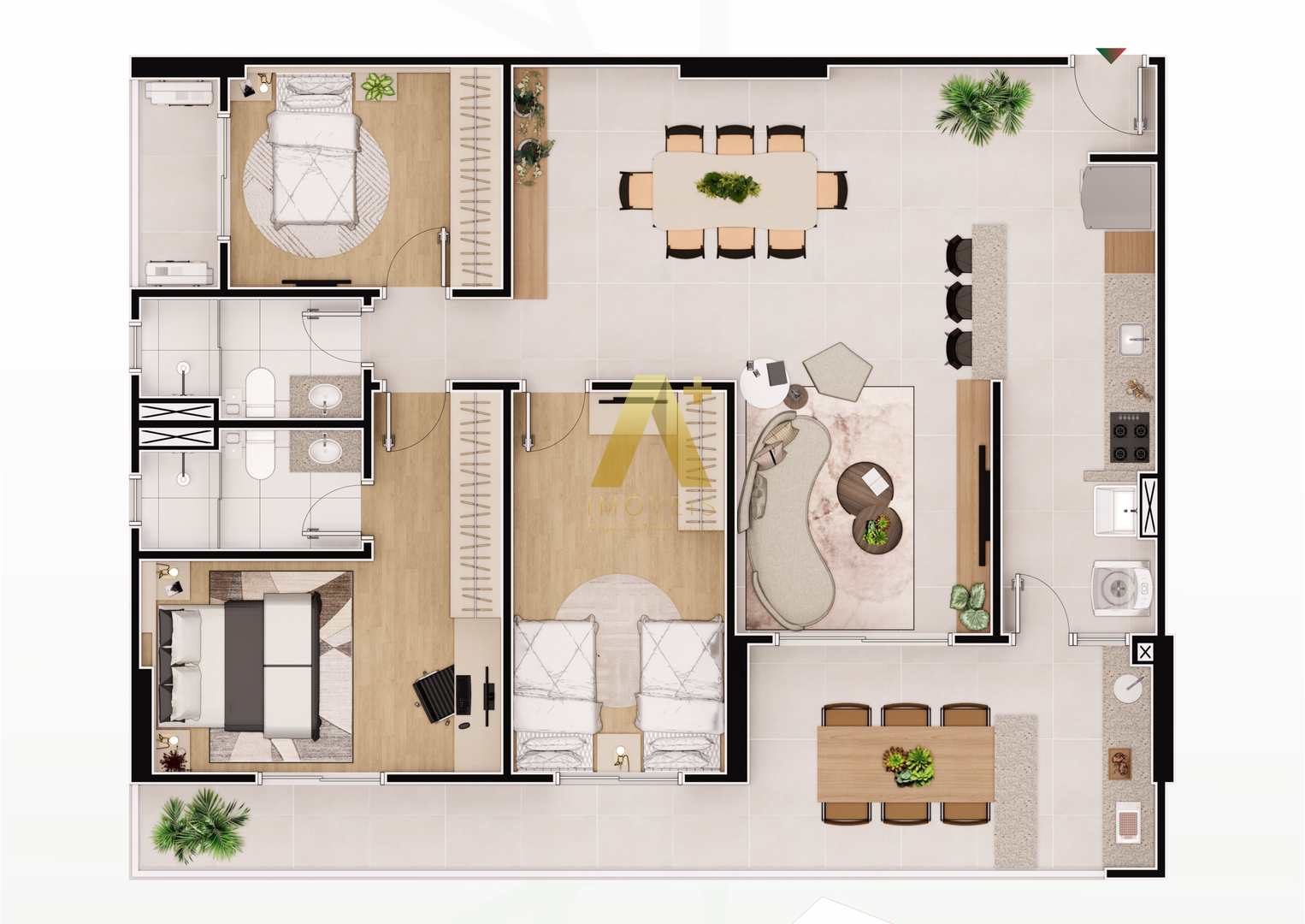 Apartamento à venda com 3 quartos, 118m² - Foto 4