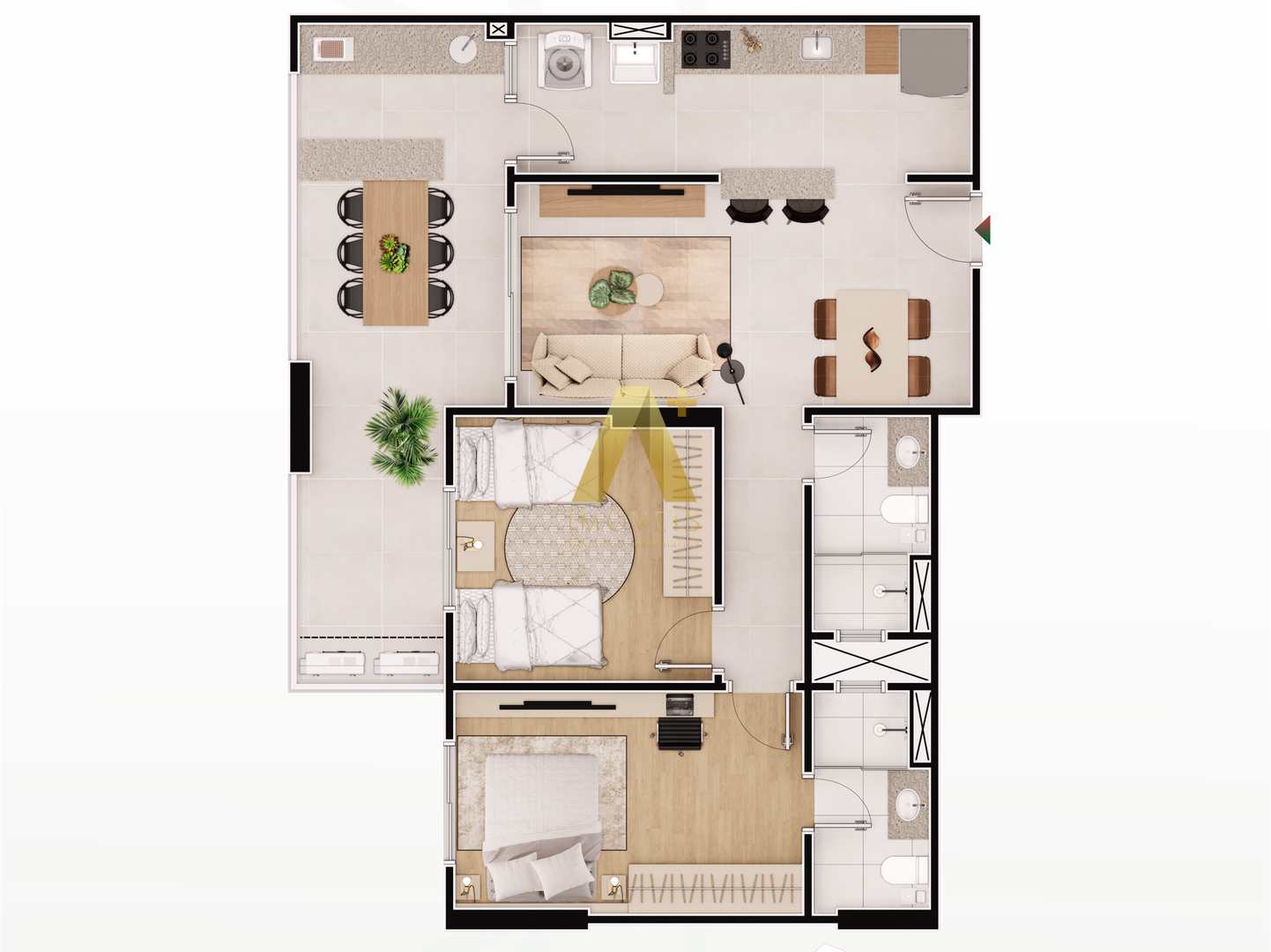 Apartamento à venda com 2 quartos, 85m² - Foto 5