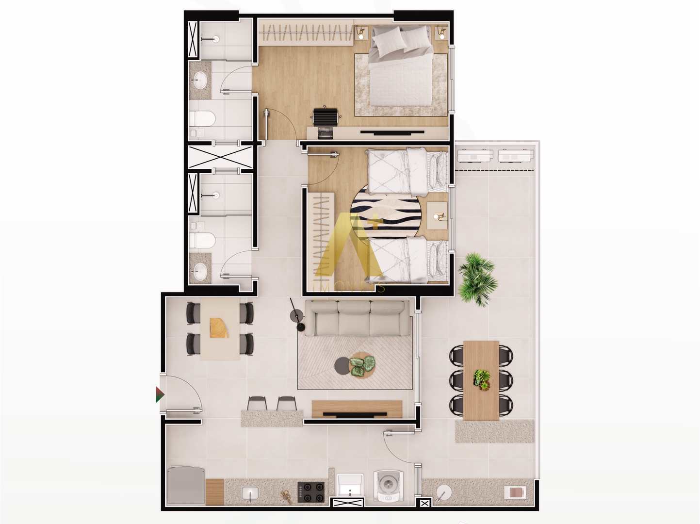 Apartamento à venda com 2 quartos, 85m² - Foto 4