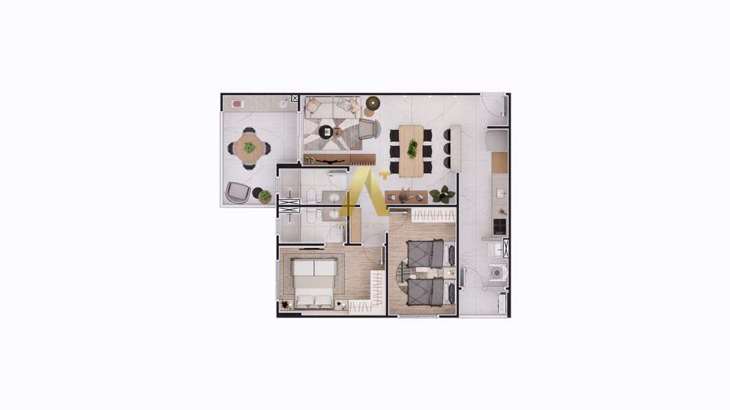 Apartamento à venda com 2 quartos, 83m² - Foto 9