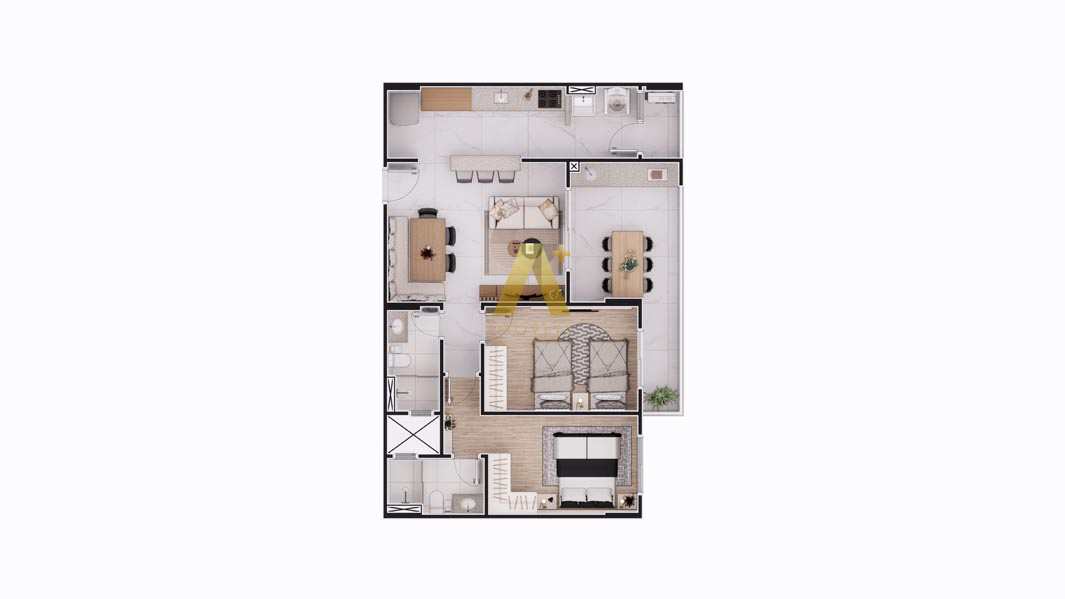 Apartamento à venda com 2 quartos, 83m² - Foto 11