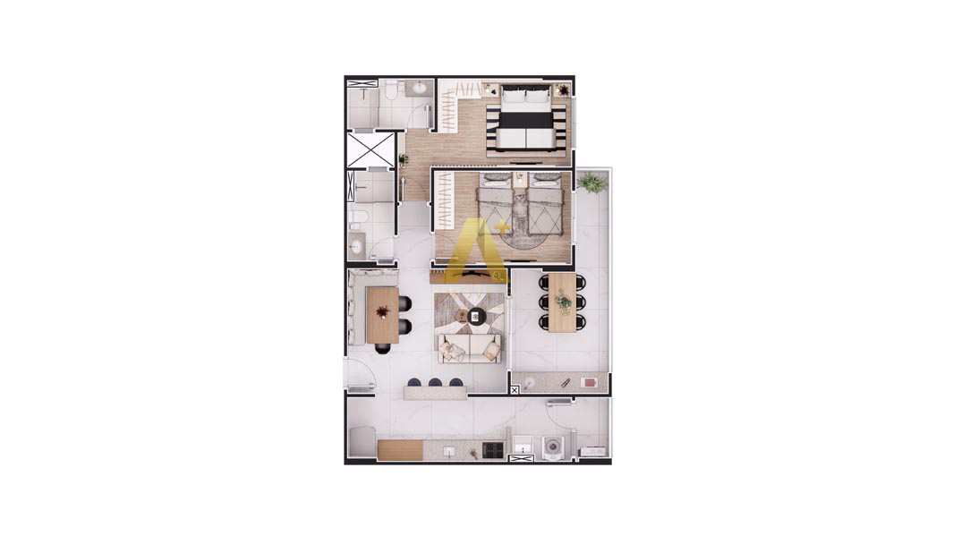 Apartamento à venda com 2 quartos, 83m² - Foto 9