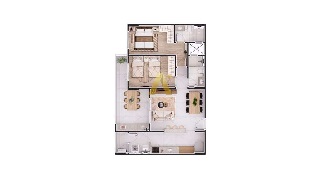 Apartamento à venda com 2 quartos, 83m² - Foto 10