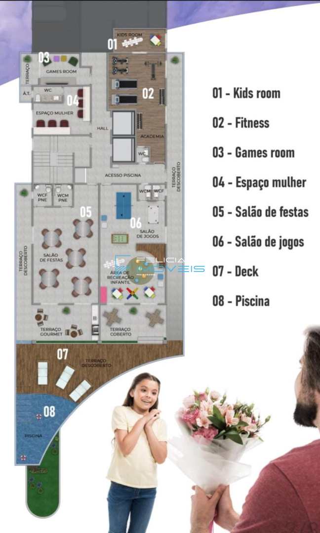 Apartamento à venda com 1 quarto, 44m² - Foto 6