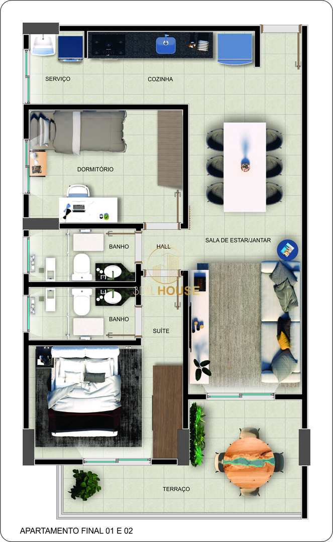 Apartamento à venda com 2 quartos, 60m² - Foto 16