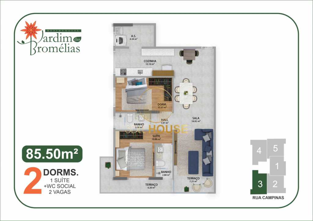 Apartamento à venda com 2 quartos, 79m² - Foto 4