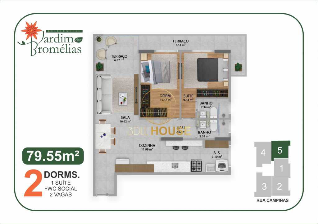 Apartamento à venda com 2 quartos, 79m² - Foto 6