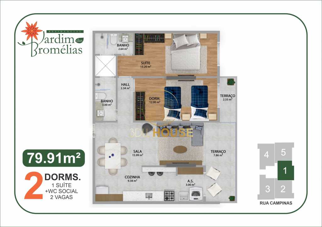 Apartamento à venda com 2 quartos, 79m² - Foto 7