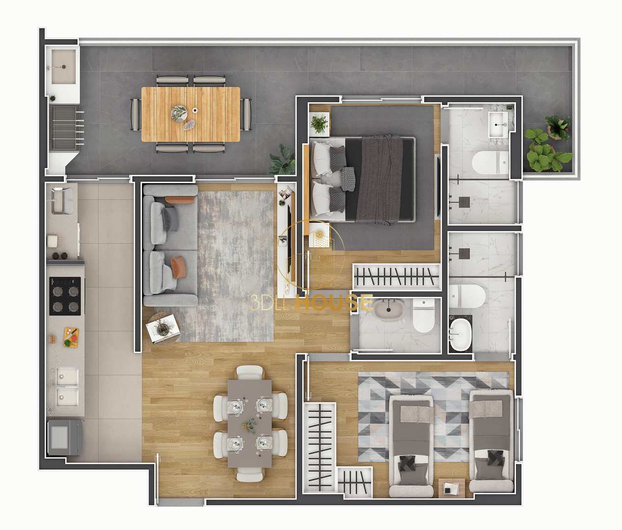 Apartamento à venda com 2 quartos, 76m² - Foto 2