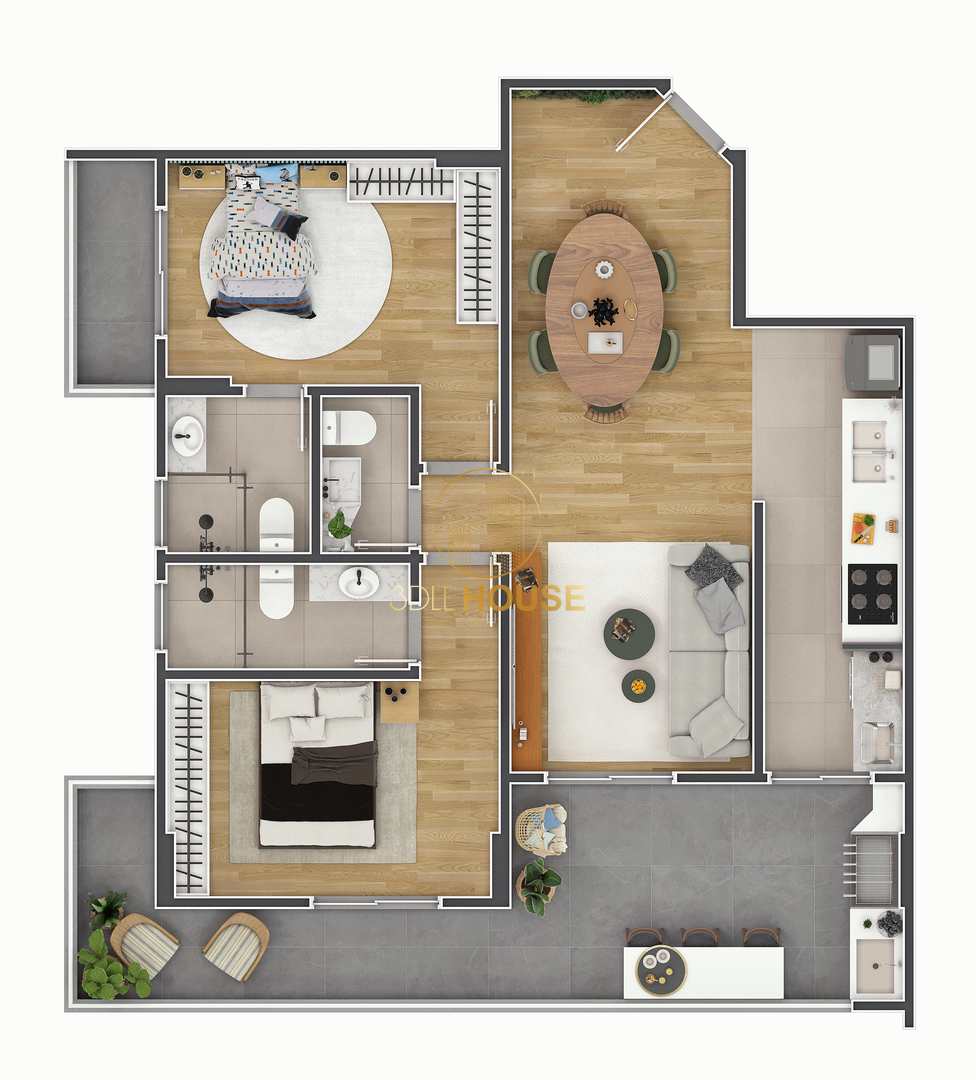 Apartamento à venda com 2 quartos, 76m² - Foto 2