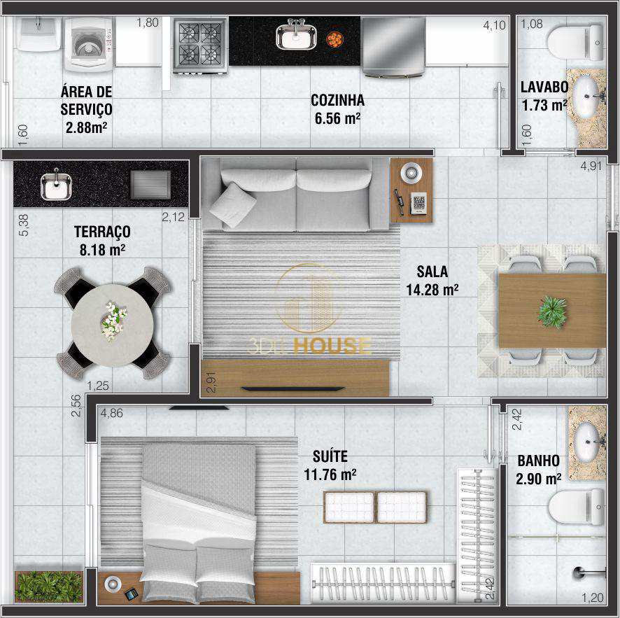 Apartamento à venda com 1 quarto, 55m² - Foto 15