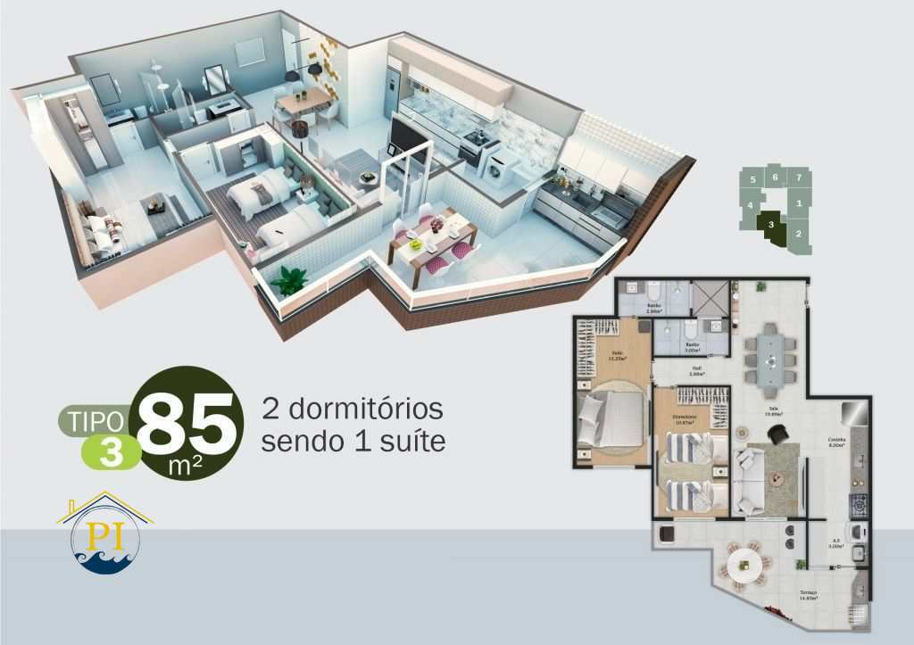 Apartamento à venda com 1 quarto, 51m² - Foto 19