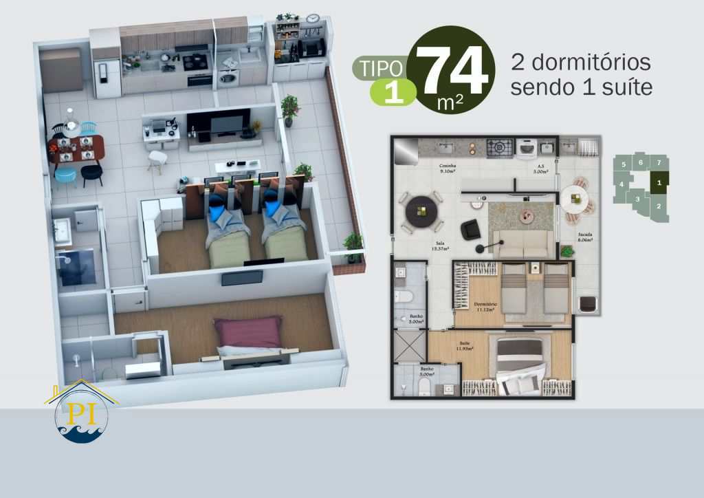 Apartamento à venda com 1 quarto, 51m² - Foto 17