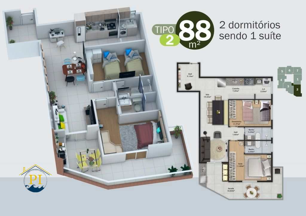 Apartamento à venda com 1 quarto, 51m² - Foto 18